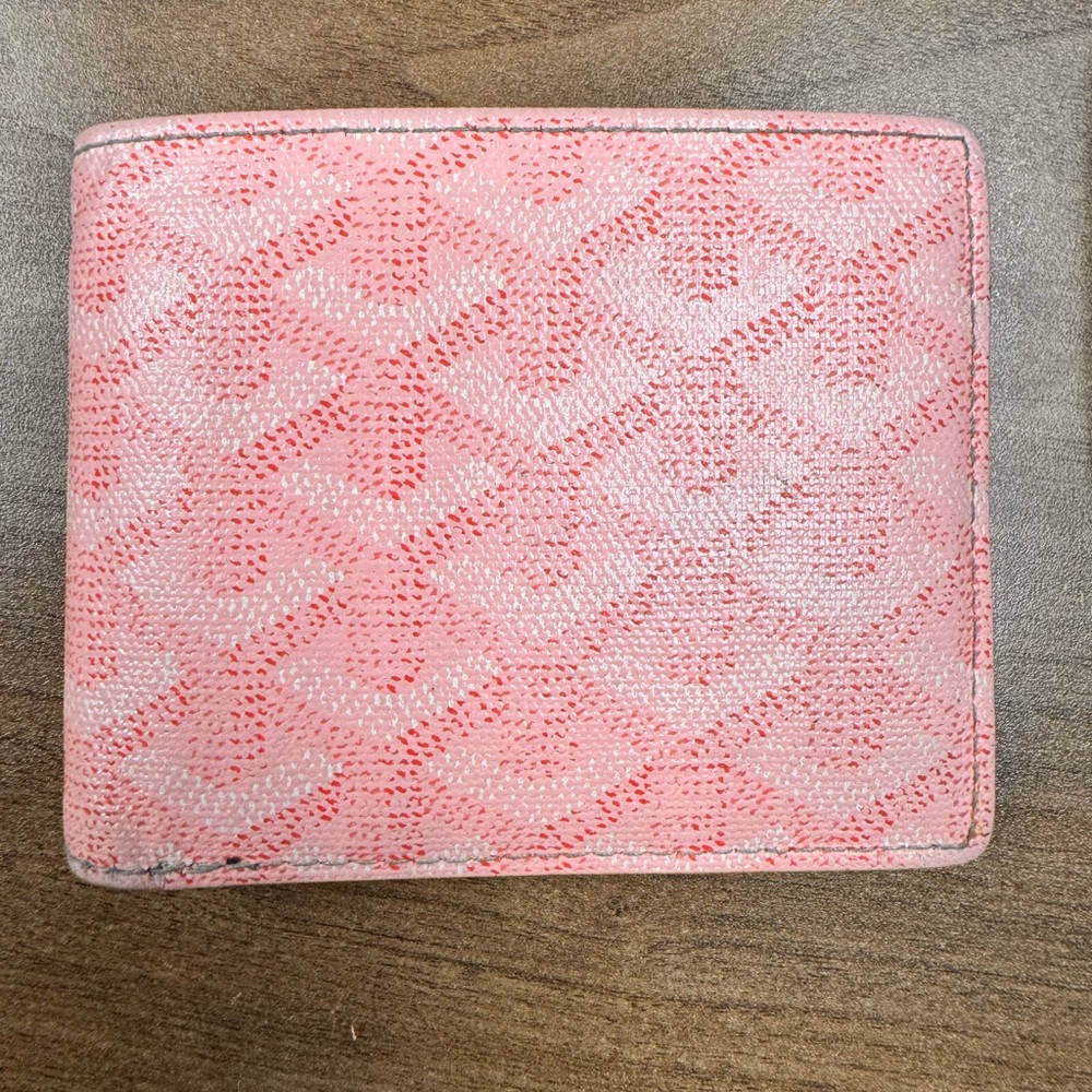 Goyard Pink Patterned Card Holder